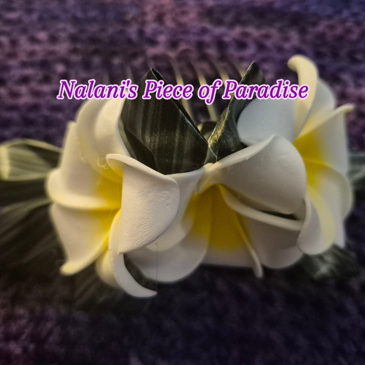 Plumeria Hair Combs